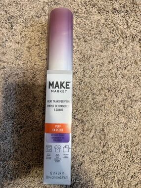 MAKE Market Heat Transfer Vinyl - White to Purple Puff
